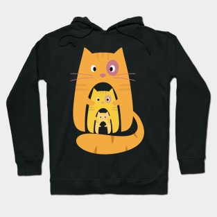 Triple Cats Hoodie